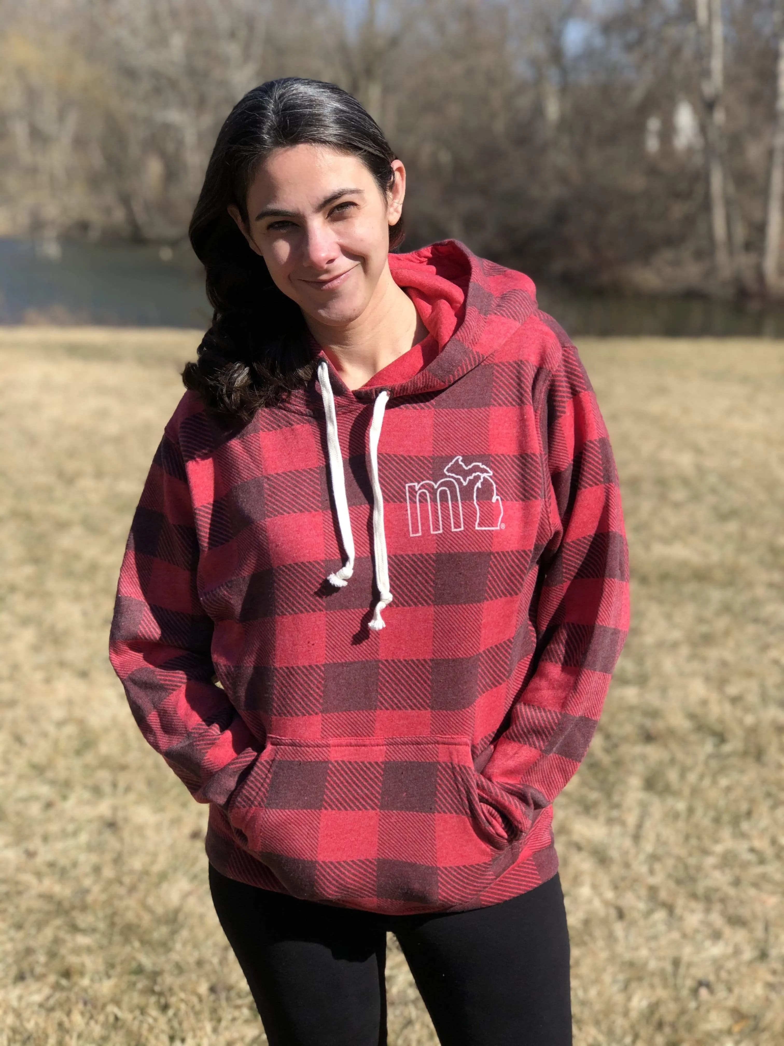 mi Vintage Buffalo Plaid Hoodies