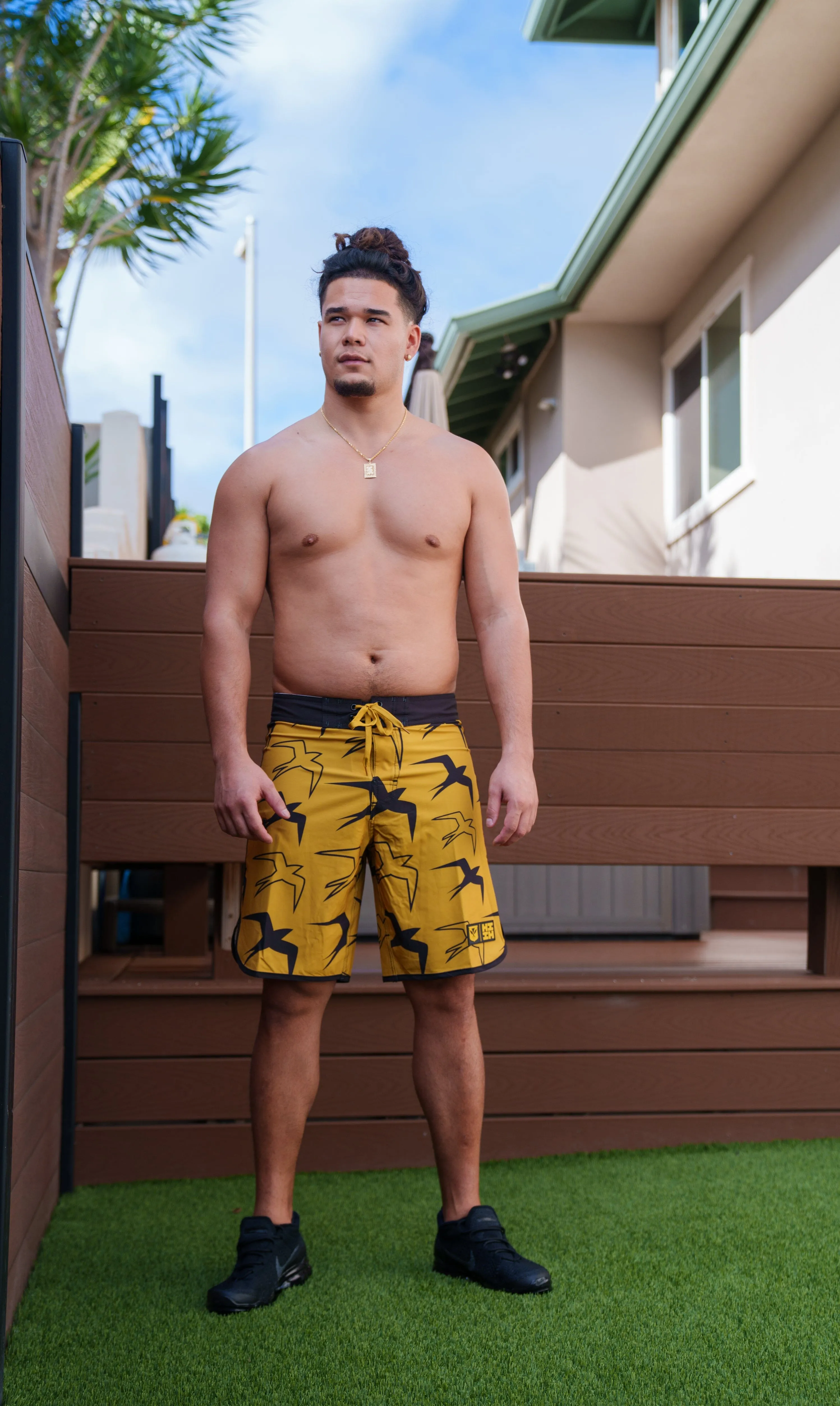 MUSTARD MANU BOARDSHORTS (ALL SALES FINAL)