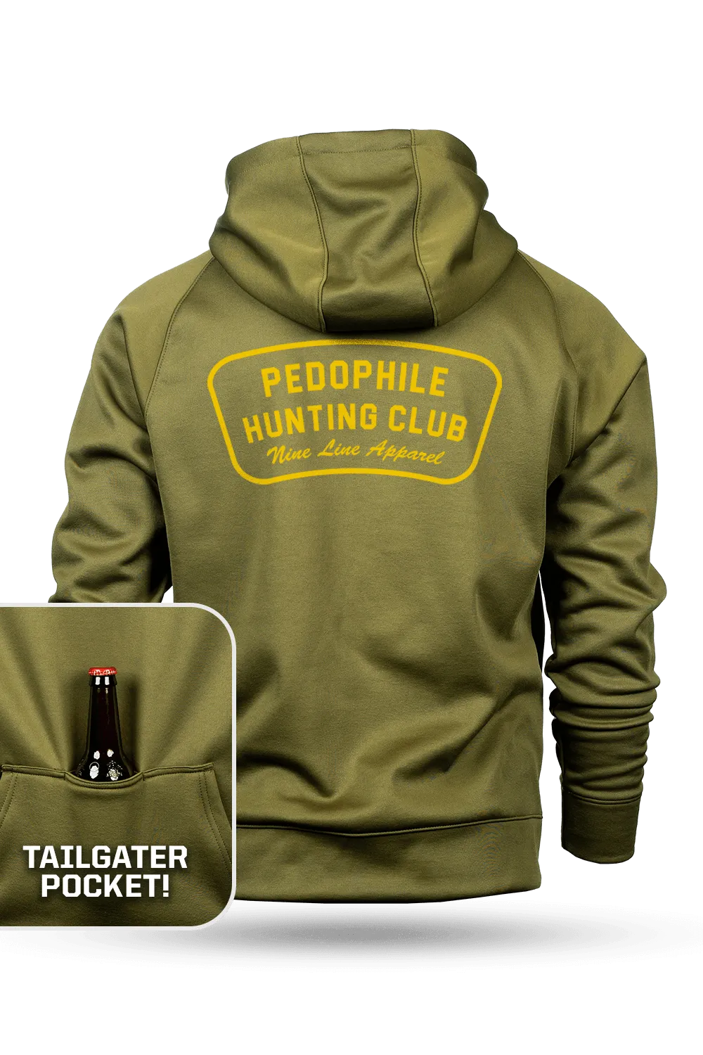 Pedo Hunting Club - Raglan Tailgater Hoodie