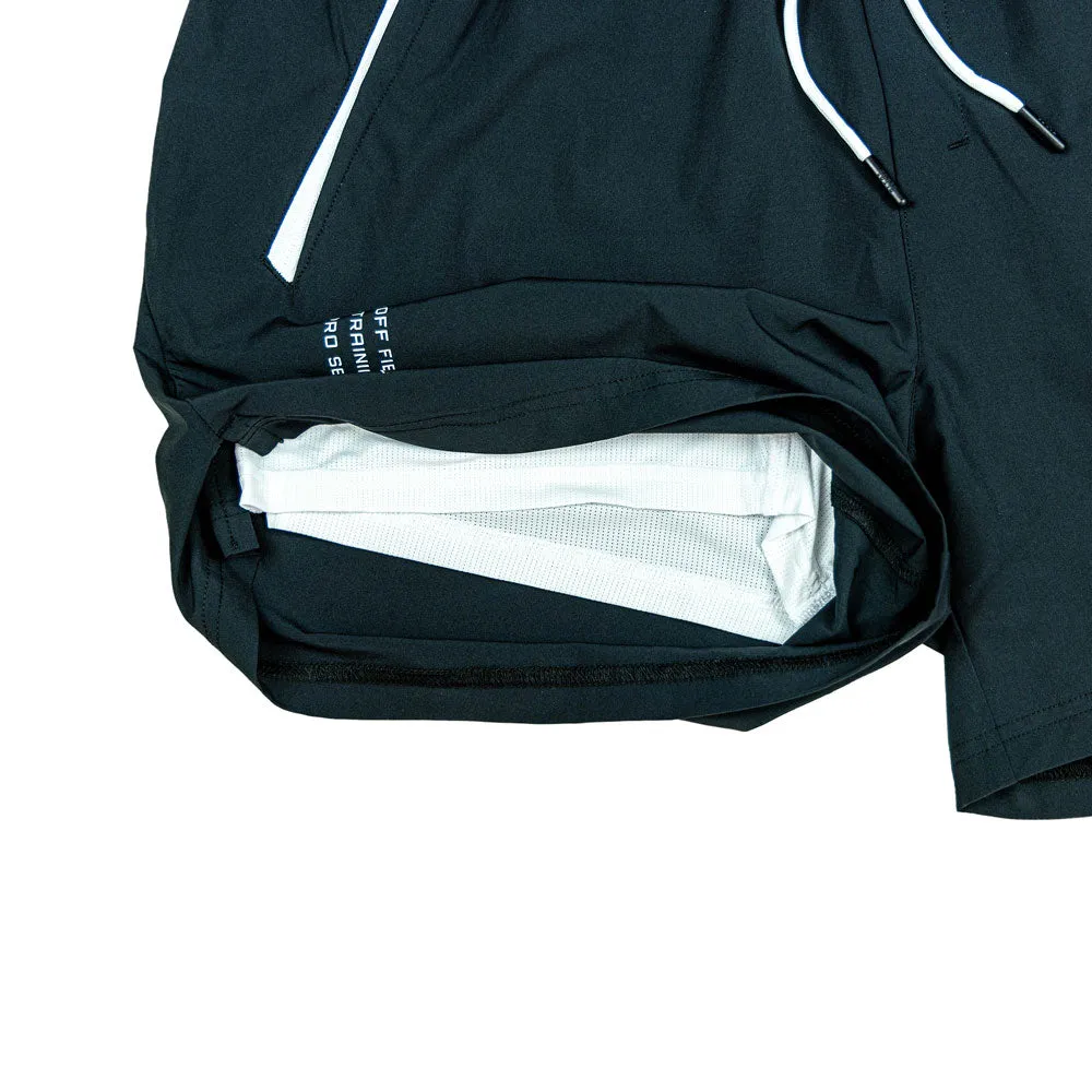 Pro Series Shorts V2 with Liner - Black/White