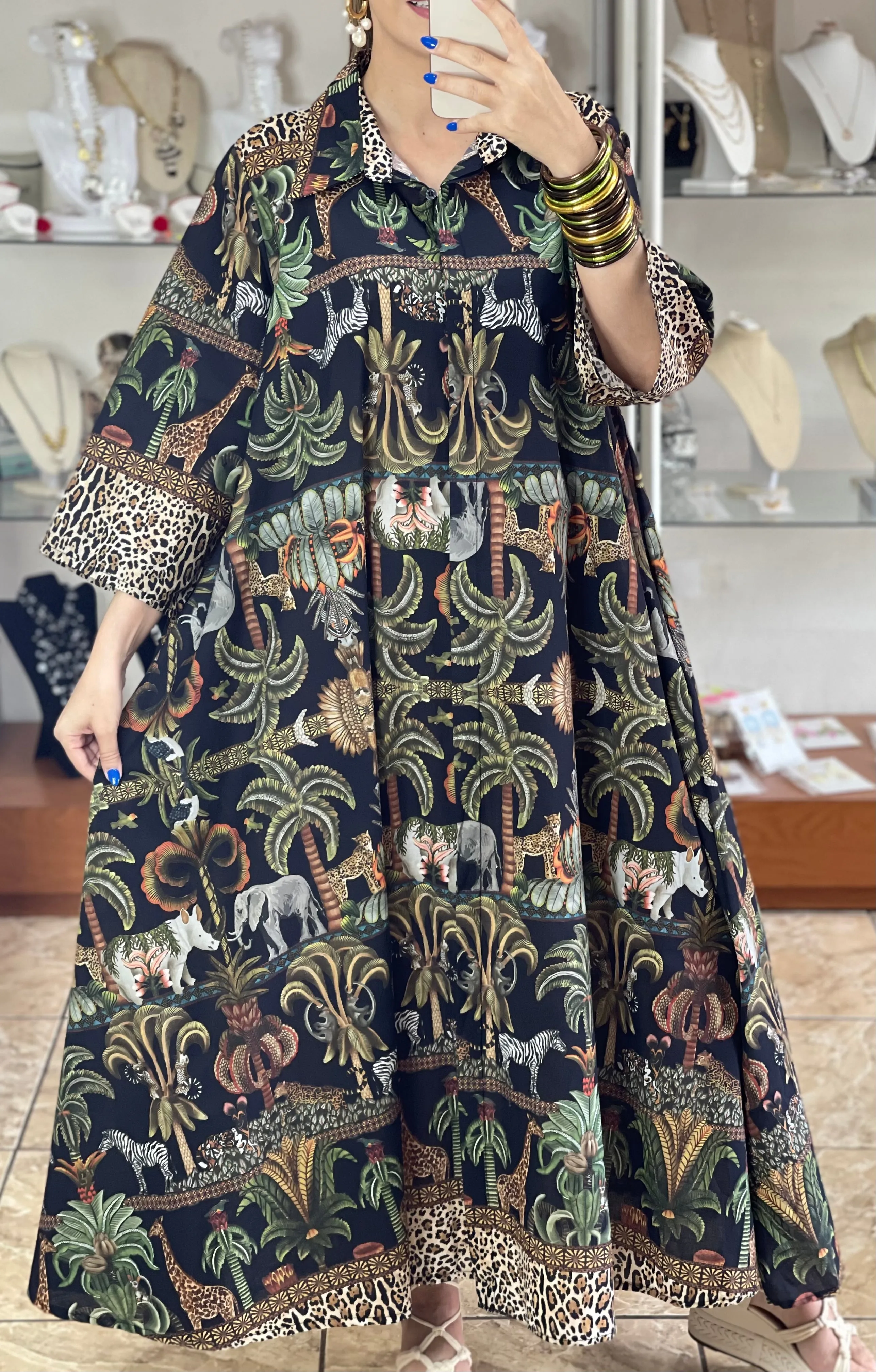 Safari OS Maxi Dress