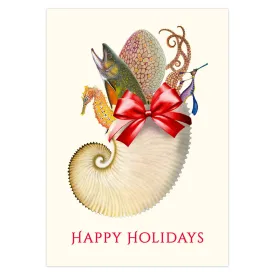 Sea Stocking Holiday Cards