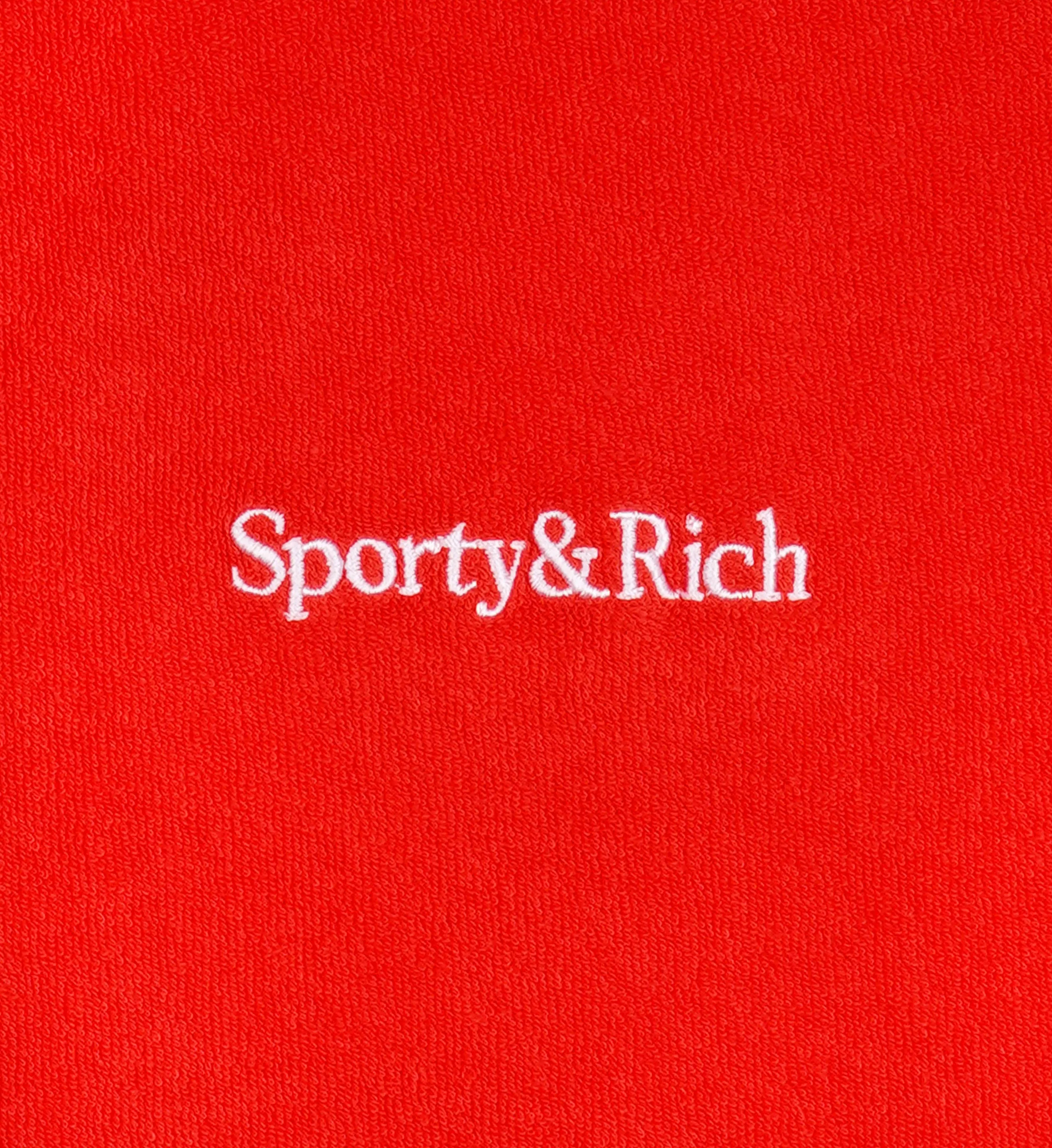 Serif Logo Terry Short - Bright Red/White