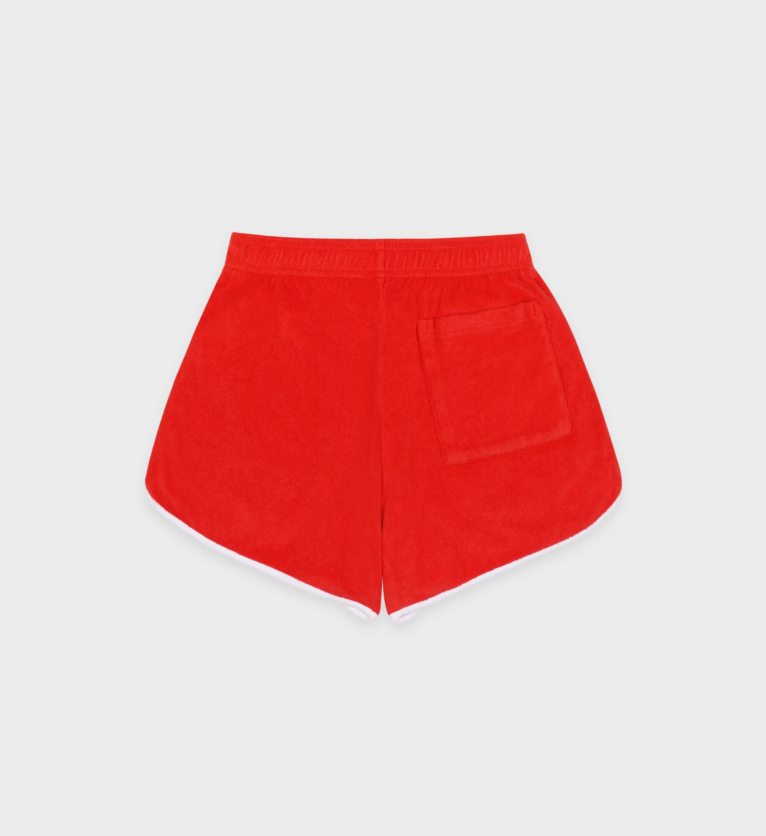 Serif Logo Terry Short - Bright Red/White