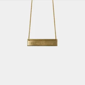 Simplicity - necklace - silver 925 - gold plated