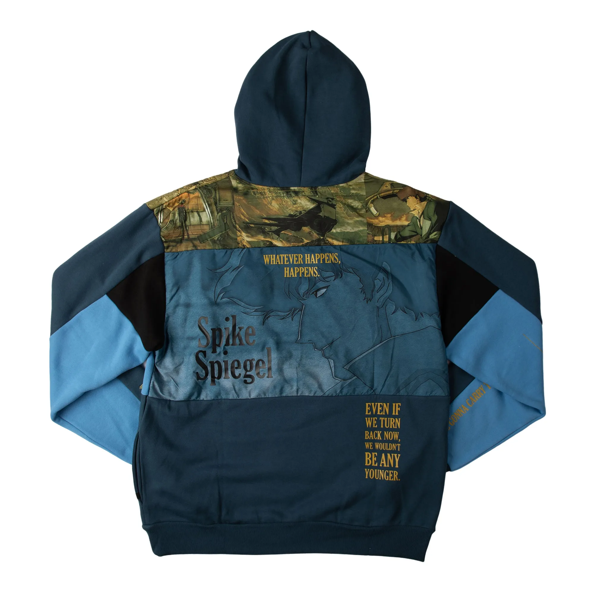 Spike Spiegel Patchwork Panel Hoodie