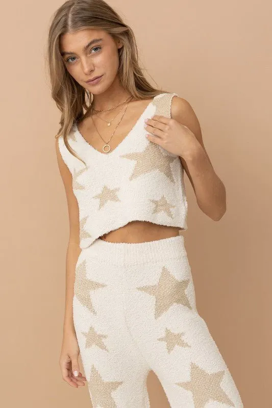 Star Print Lounge Set