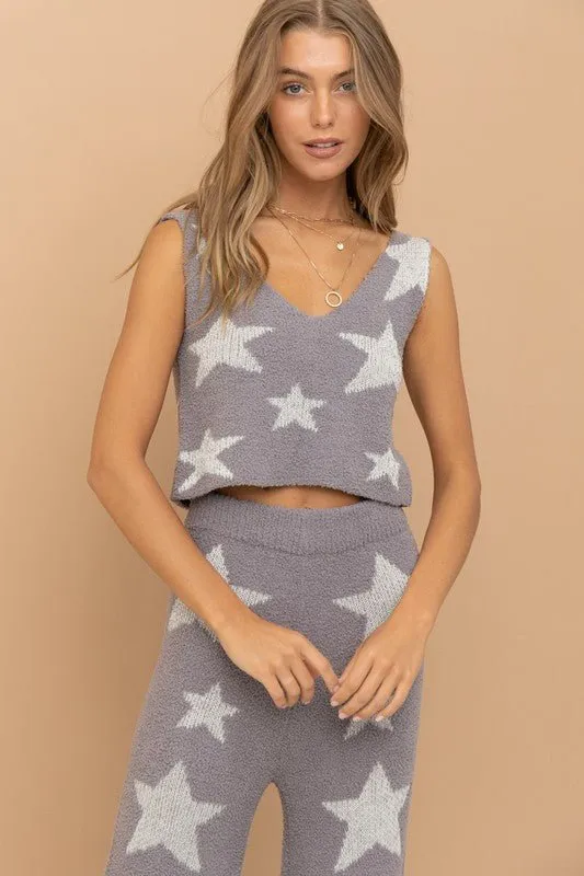 Star Print Lounge Set