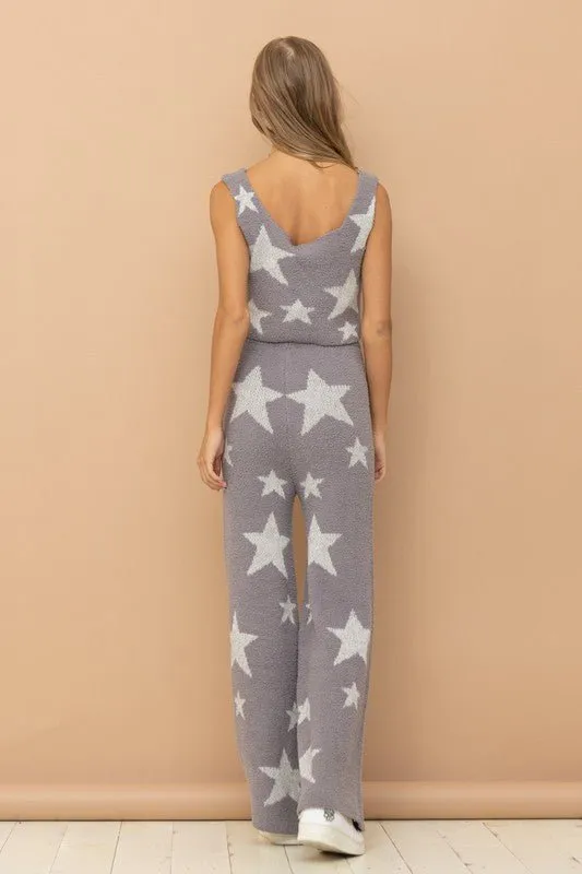 Star Print Lounge Set