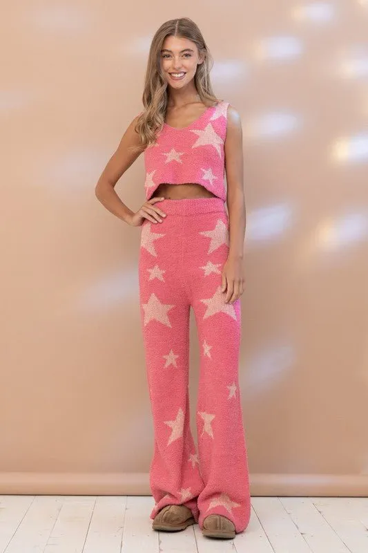 Star Print Lounge Set