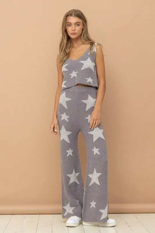 Star Print Lounge Set