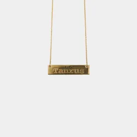 Taurus - necklace - gold plated