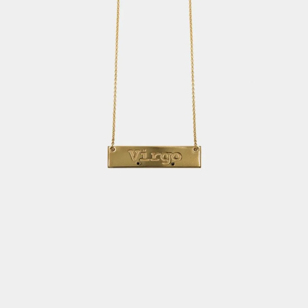 Virgo - necklace - gold plated